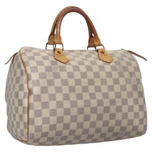 LOUIS VUITTON Damier Azur Speedy 30 Hand Bag N41533